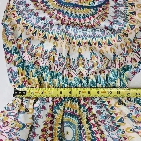 Allen Schwartz ALLEN B. Tribal Multicolor Mini Dress Size Large - Picture 8 of 8
